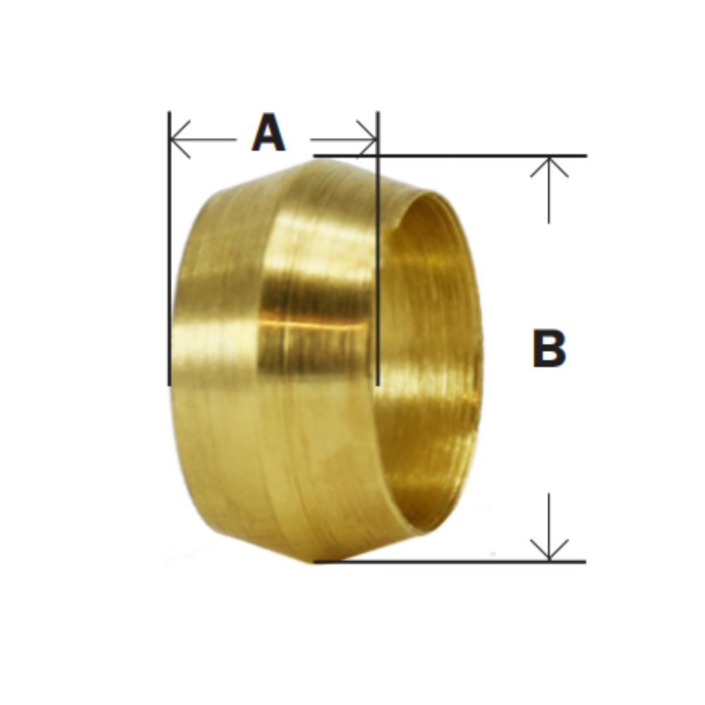 Brass Compression Sleeve Ferrule