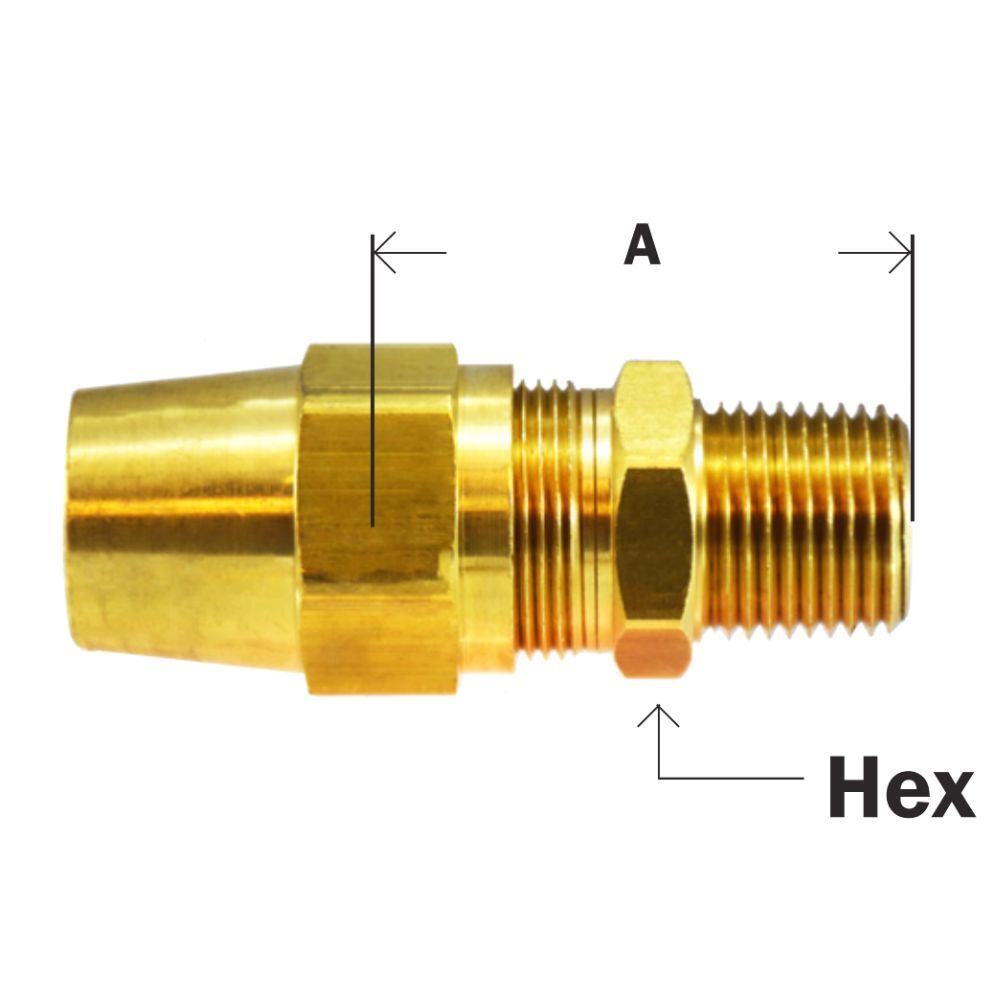 Copper Tubing Male Adapter