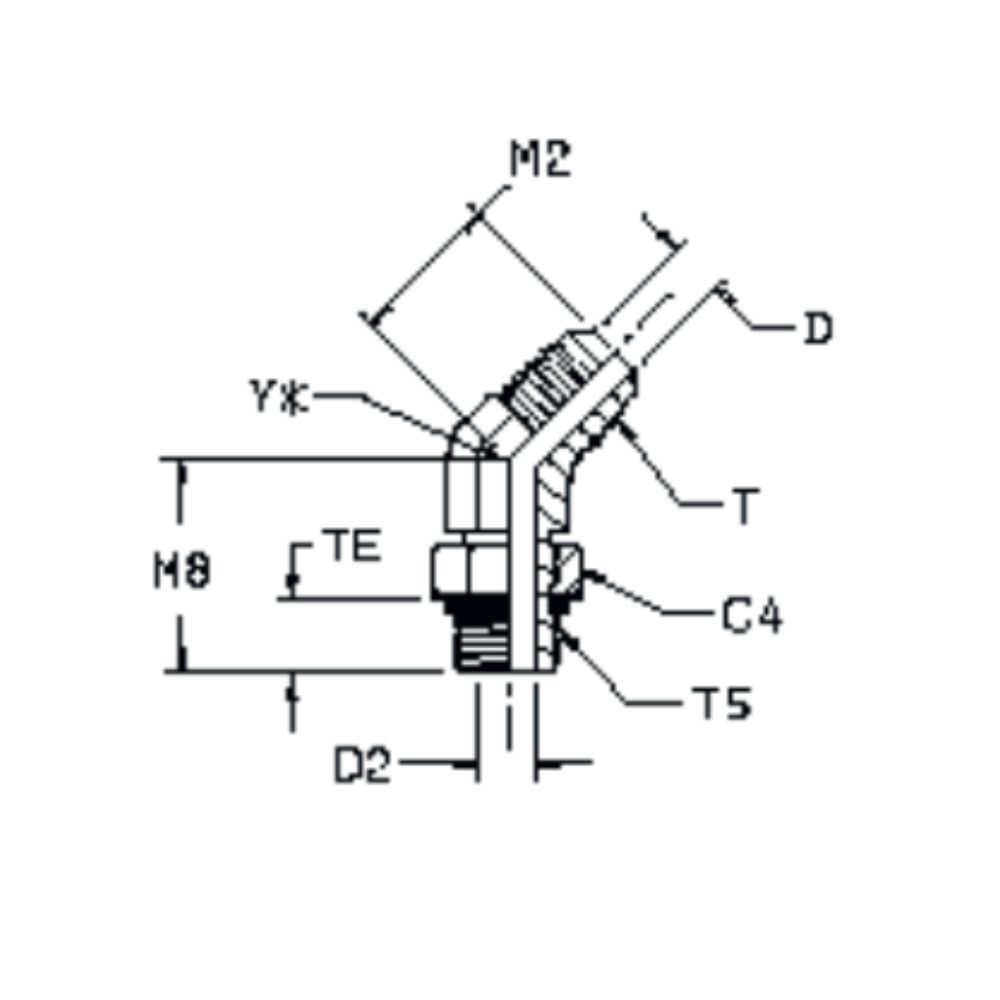 6802 SAE Flare Fitting Topa