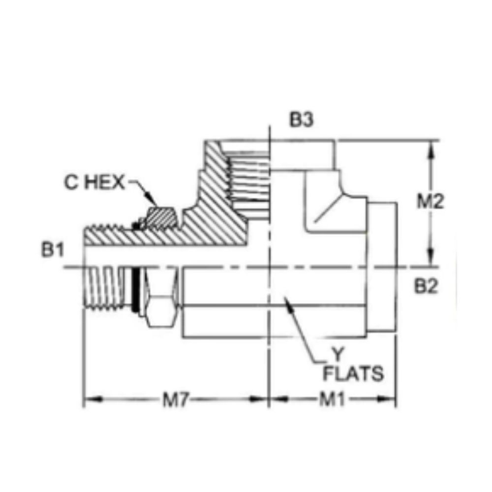 Topa 6835 SAE Adapter Fitting