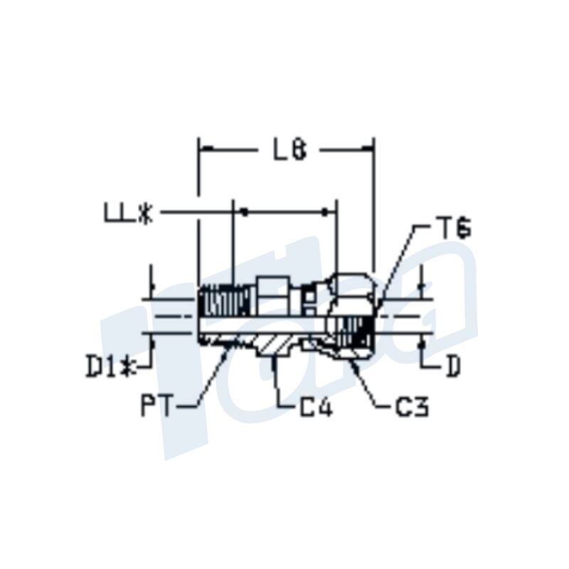6505 JIC swivel fitting Topa