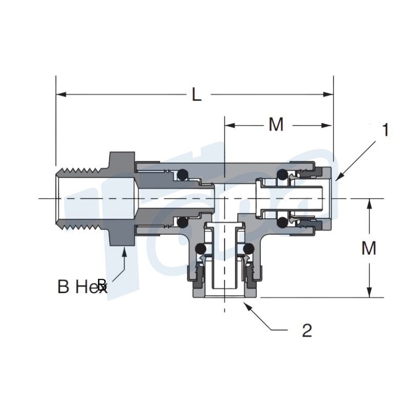 composite male run tee Topa