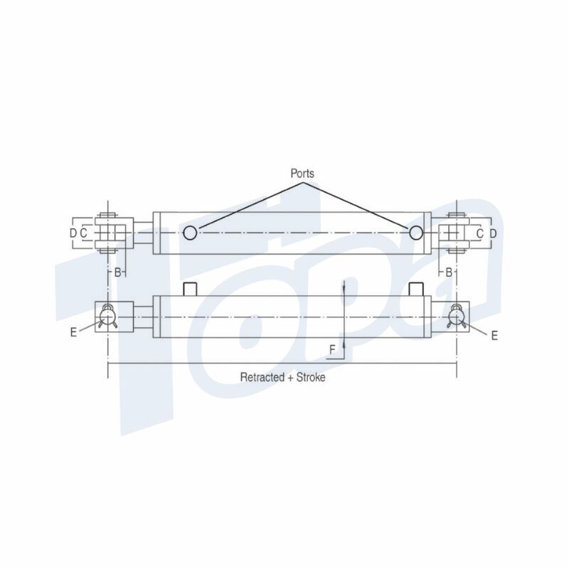 Topa CML hydraulic cylinders diagram